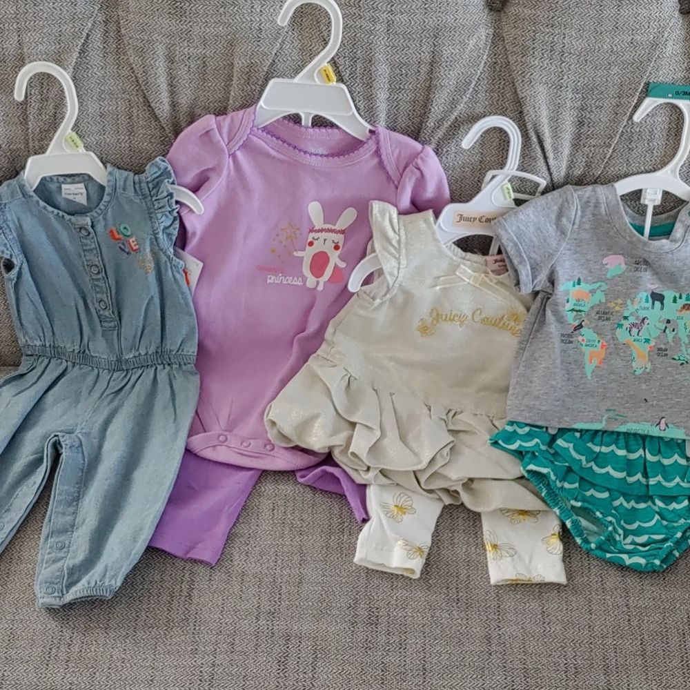Bundle of baby girl clothes